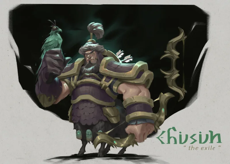 Chusun the Exile, character key art